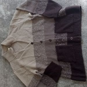 Venus color block cardigan with front pockets